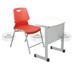 Boss Steel Plastic Holo Shell Chair with Iron Frame And Fiber Top Big Table